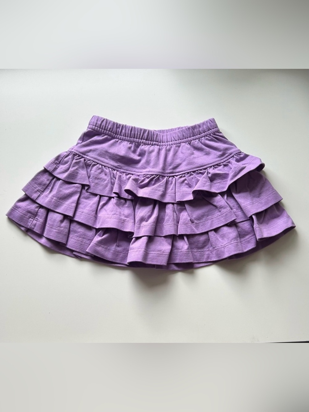 Hanna Andersson Skirt Girls 2-3 1/2 Years 90CM Purple Ruffle Cotton Preschool